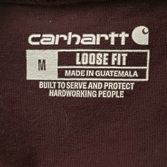 Carhartt Loose Fit Long Sleeve Black Shirt Sz Med - Picture 8 of 8